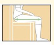 Замер длины ног всадника для определения размера седла для лошади